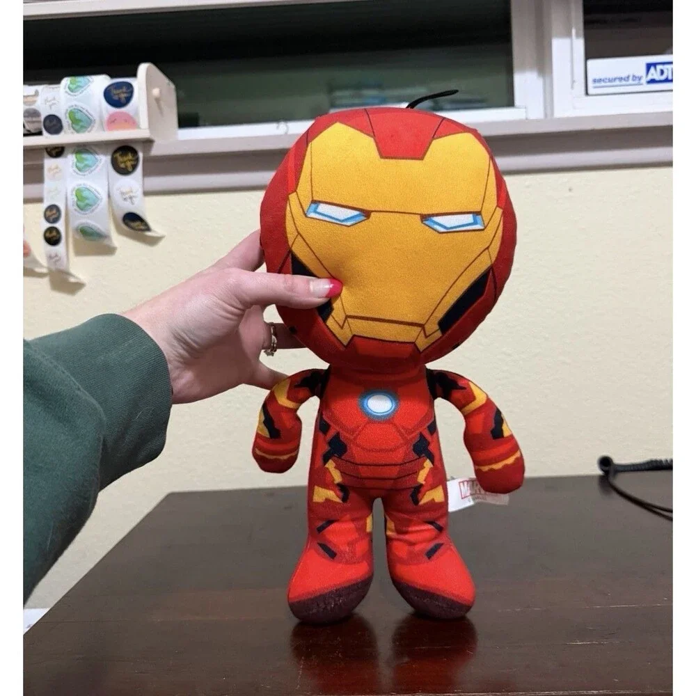 Boys Iron Man Lot - T-shirt Size Medium, Iron Man Plush & Papercraft Play Set